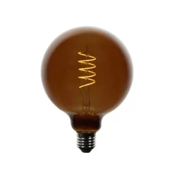 LUEDD Filament Lampen|Led Lampen*E27 Dimmbare LED-Glühbirne G125 Braun 4W 120 lm 1800K