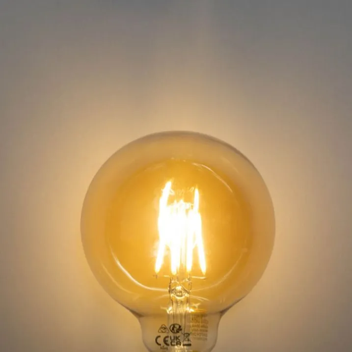 LUEDD Filament Lampen|Led Lampen*E27 dimmbare LED-Glühbirne G95 5W 450lm 2700K