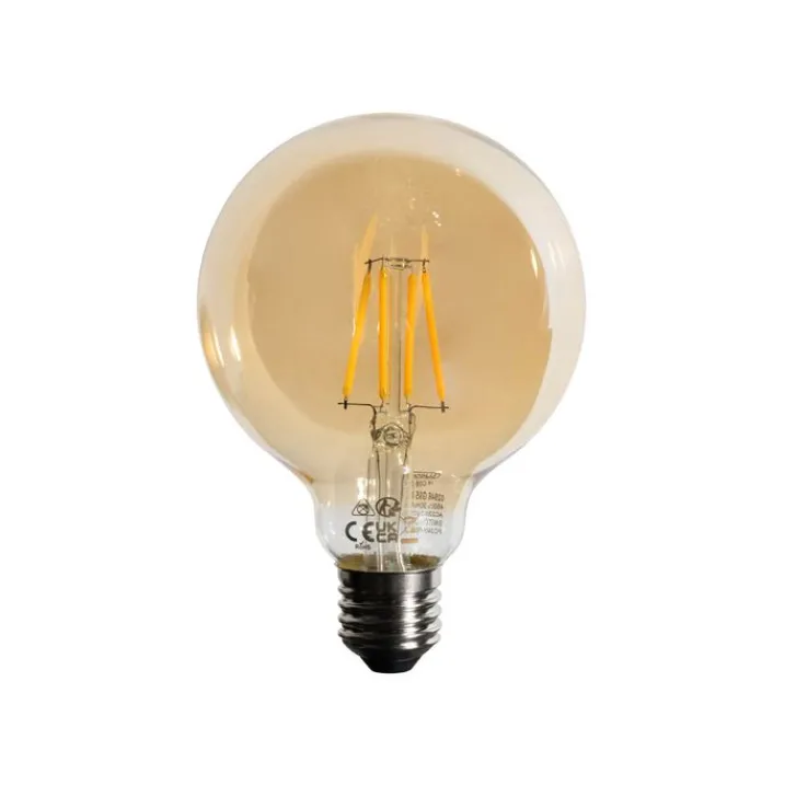 LUEDD Filament Lampen|Led Lampen*E27 dimmbare LED-Glühbirne G95 5W 450lm 2700K