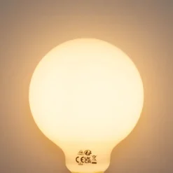 LUEDD Led Lampen*E27 Dimmbare LED-Glühbirne Opal G95 5W 450lm 2200K