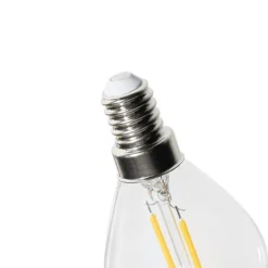 LUEDD Filament Lampen|Led Lampen*E14 Dimmbare LED-Glühbirne P45 Klarglas 3W 250 lm 3000K