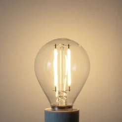 LUEDD Filament Lampen|Led Lampen*E14 Dimmbare LED-Glühbirne P45 Klarglas 3W 250 lm 3000K