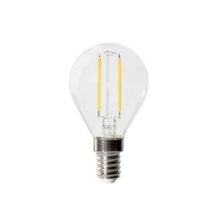 LUEDD Filament Lampen|Led Lampen*E14 Dimmbare LED-Glühbirne P45 Klarglas 3W 250 lm 3000K