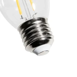LUEDD Filament Lampen|Led Lampen*E27 Dimmbare LED-Glühbirne P45 Klarglas 3W 250 lm 3000K