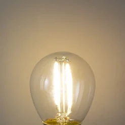 LUEDD Filament Lampen|Led Lampen*E27 Dimmbare LED-Glühbirne P45 Klarglas 3W 250 lm 3000K