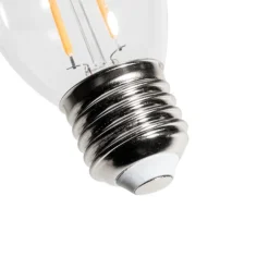 LUEDD Led Lampen|Schlafzimmerlampen*E27 Dimmbare LED-Glühbirne P45 Klarglas 3W 250 lm 2200K