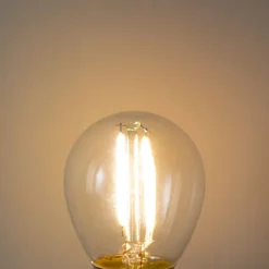 LUEDD Led Lampen|Schlafzimmerlampen*E27 Dimmbare LED-Glühbirne P45 Klarglas 3W 250 lm 2200K