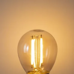 LUEDD Filament Lampen|Led Lampen*E27 Dimmbare LED-Glühbirne P45 Rauch 3W 250 lm 2200K