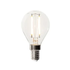 LUEDD Filament Lampen|Led Lampen*E14 Dimmbare LED-Glühbirne P45 Klarglas 3W 250 lm 2200K