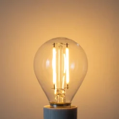 LUEDD Filament Lampen|Led Lampen*E14 Dimmbare LED-Glühbirne P45 Klarglas 3W 250 lm 2200K