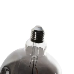 LUEDD Led Lampen*E27 Dimmbare LED-Glühbirne Spiralfilament G125 Spiegel Silber 4W 75 lm 1800K