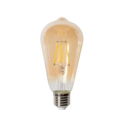 LUEDD Filament Lampen|Led Lampen*E27 Dimmbare LED-Glühbirne ST64 Gold 5W 450 lm 2700K
