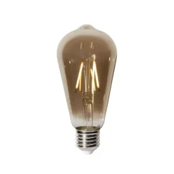 LUEDD Filament Lampen|Led Lampen*E27 Dimmbare LED-Glühbirne ST64 Rauchglas 2W 200 lm 2700K