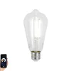 LUUMR Smarte Glühbirnen|Led Lampen*E27 Dimmbare LED-Glühbirne ST64 Klar 7W 806lm 2700-6500K