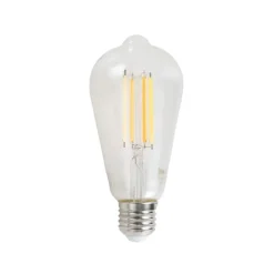 LUUMR Smarte Glühbirnen|Led Lampen*E27 Dimmbare LED-Glühbirne ST64 Klar 7W 806lm 2700-6500K