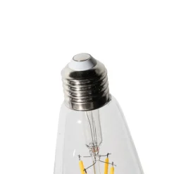 LUEDD Led Lampen|Schlafzimmerlampen*E27 Dimmbare LED-Glühbirne ST64 Klar 5W 600 lm 2700K