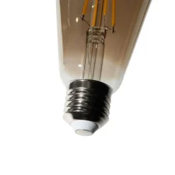 LUEDD Led Lampen|Schlafzimmerlampen*E27 Dimmbare LED-Glühbirne ST64 Rauchglas 5W 450 lm 2700K