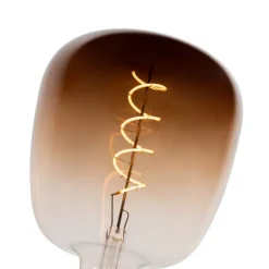 LUEDD Filament Lampen|Led Lampen*E27 Dimmbare LED-Glühbirnen G140 Braun 4,9W 110 lm 1800K