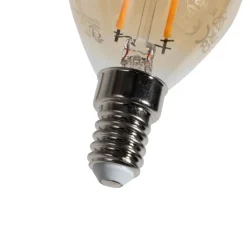 LUEDD Filament Lampen|Led Lampen*E14 Dimmbare LED-Glühbirnen G45 Gold 4W 330 lm 2100K