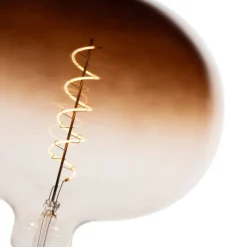 LUEDD Filament Lampen|Led Lampen*E27 Dimmbare LED-Glühbirnen G220 Braun 4,9W 130 lm 1800K