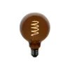 LUEDD Filament Lampen|Led Lampen*E27 Dimmbare LED-Glühbirnen G95 Braun 4W 120 lm 1800K