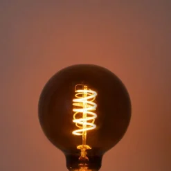 LUEDD Filament Lampen|Led Lampen*E27 Dimmbare LED-Glühbirnen G95 Braun 4W 120 lm 1800K