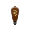 LUEDD Filament Lampen|Led Lampen*E27 Dimmbare LED-Glühbirnen ST64 Braun 4W 100 lm 1800K
