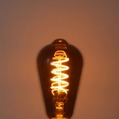 LUEDD Filament Lampen|Led Lampen*E27 Dimmbare LED-Glühbirnen ST64 Braun 4W 100 lm 1800K