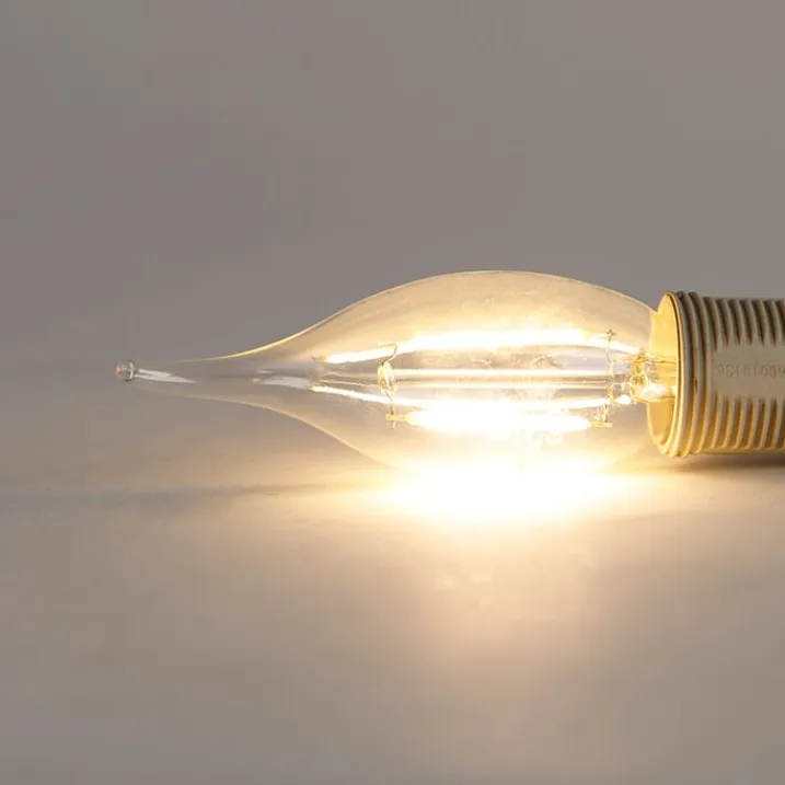 LUEDD Filament Lampen|Led Lampen*E14 dimmbare LED-Glühfaden-Kerzenlampe 3W 250 lm 2700K