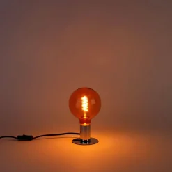 LUEDD Led Lampen*E27 dimmbare LED-Glühfaden-Spirallampe G125 rosa 4W 180 lm 2100K