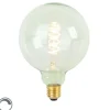 LUEDD Led Lampen*E27 dimmbare LED-Glühfaden-Spirallampe G125 grün 4W 180 lm 1800K