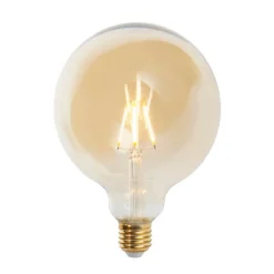 LUEDD Filament Lampen|Led Lampen*E27 dimmbare LED-Glühlampe G125 Goldline 5W 450 lm 2200K