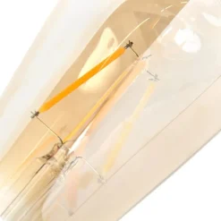 LUEDD Filament Lampen|Led Lampen*E27 dimmbare LED-Glühlampe ST64 goldline 5W 380 lm 2200K