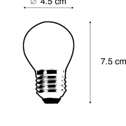 LUEDD Led Lampen*E27 dimmbare LED-Glühlampe 3W 250 lm 2700K