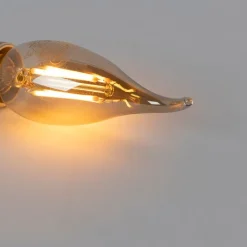 LUEDD Filament Lampen|Led Lampen*E14 dimmbare LED-Kerzenlampe mit Filamentspitze 240V 3W 250 lm