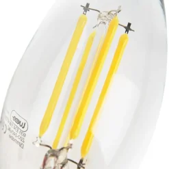LUEDD Filament Lampen|Led Lampen*E14 dimmbare LED-Kerzenlampe B35 5W 380 lm 2700K