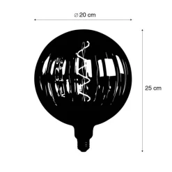 Calex Led Lampen*E27 dimmbare LED-Lampe G200 Bernstein 4W 240 lm 2000K