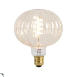 Calex Led Lampen|Wohnzimmerlampen*E27 dimmbare LED-Lampe G125 Bernstein 4W 200 lm 2000K