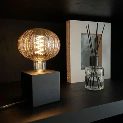 Calex Led Lampen|Wohnzimmerlampen*E27 dimmbare LED-Lampe G125 Bernstein 4W 200 lm 2000K