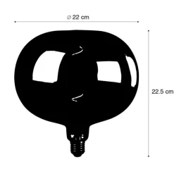 Calex Led Lampen*E27 dimmbare LED-Lampe G220 Regenbogen 4W 40 lm 2000K