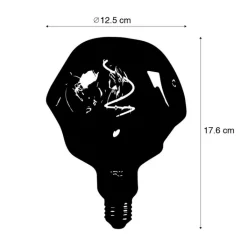 Calex Led Lampen*E27 dimmbare LED-Lampe G125 rosa 4W 70 lm 1800K