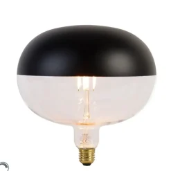 Calex Led Lampen|Wohnzimmerlampen*E27 dimmbare LED-Lampe Kopfspiegel schwarz 6W 360 lm 1800K