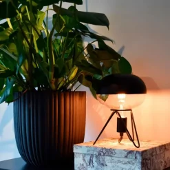 Calex Led Lampen|Wohnzimmerlampen*E27 dimmbare LED-Lampe Kopfspiegel schwarz 6W 360 lm 1800K