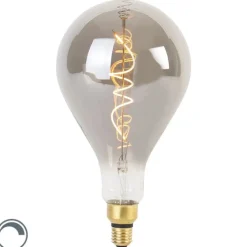 LUEDD Led Lampen*E27 dimmbare LED-Spiralfadenlampe A165 Rauch 4W 120 lm 1800K