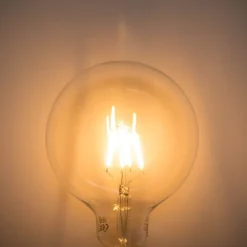 LUEDD Filament Lampen|Led Lampen*E27 dimmbare LED-Spiral-Glühfadenlampe G125 5W 450lm 2200K