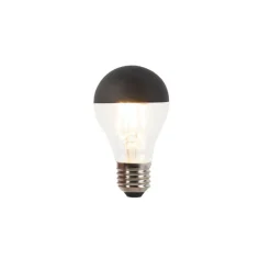 LUEDD Filament Lampen|Led Lampen*E27 dimmbarer LED-Glühlampenkopfspiegel A60 schwarz 350lm 2700K