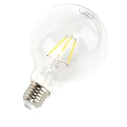 LUEDD Filament Lampen|Led Lampen*E27 dimmbares LED-Leuchtmittel G95 5W 470 lm 2700K