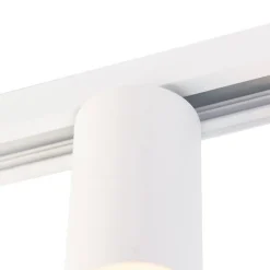 QAZQA Deckenstrahler|Aufbaustrahler*E27 Fassung mit Schienenaufhängung für 1-Phasenschiene weiß - Iconic Jeana