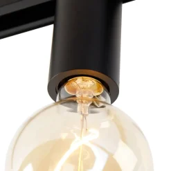 QAZQA Schlafzimmerlampen|Küchenlampen*E27 Fassung mit Schienenaufhängung für 1-Phasenschiene Schwarz - Iconic Jeana