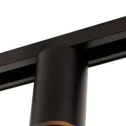 QAZQA Schlafzimmerlampen|Küchenlampen*E27 Fassung mit Schienenaufhängung für 1-Phasenschiene Schwarz - Iconic Jeana